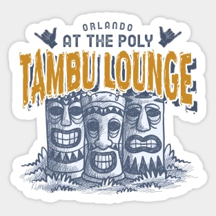 Tambu Lounge at the Polynesian Resort Orlando Florida Sticker